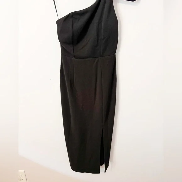 Hello Molly Black One-Shoulder Cocktail Dress - Picture 3 of 5